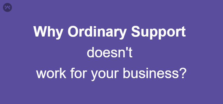 Why Ordinary Support doesn't work for your business?