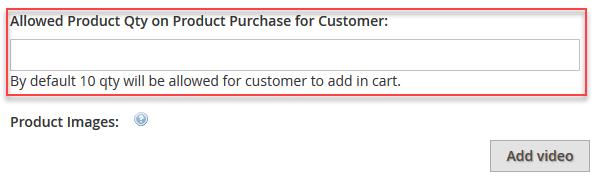 customer's product purchase limit