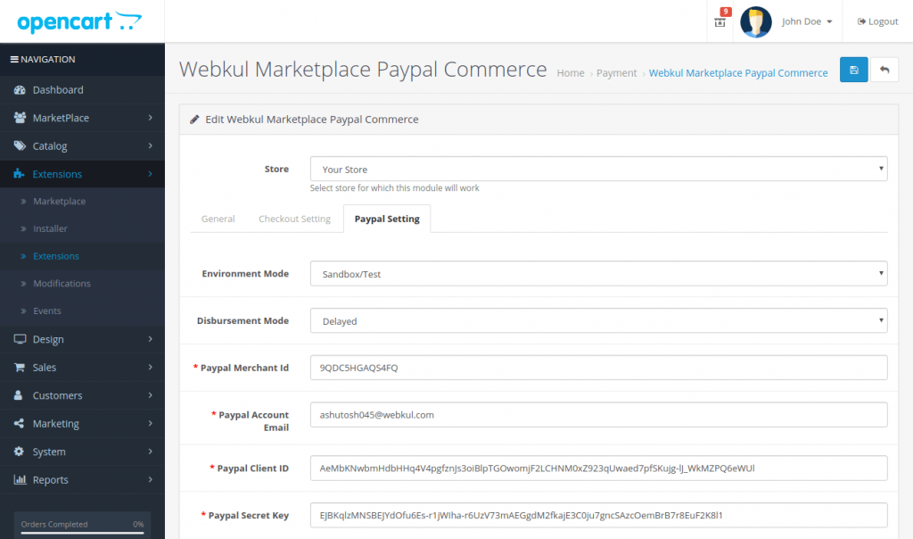 opencart-marketplace-paypal-commerce